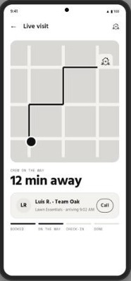 Live visit map